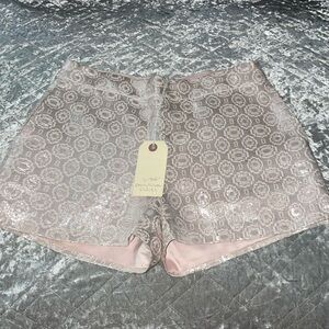 BNWT Ark & Co. Bought from Boutique Silver and Pink Dress Shorts -very light.